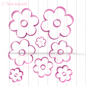 Set Flores x8 medidas grandes