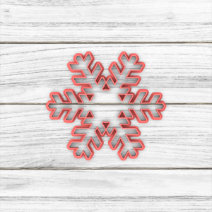 Copo de Nieve Silueta Navidad