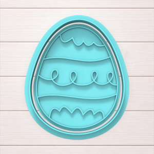 Huevo de pascuas con lineas